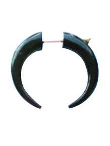 Falso dilatador en cuerno de búfalo, cierre de rosca acero quirúrgico. Pendientes Falso Dilatadores para comprar al por mayor o detalle  en la categoría de Bisutería y Plata Hippie Artesanal | ZAS.  [PIFL26]