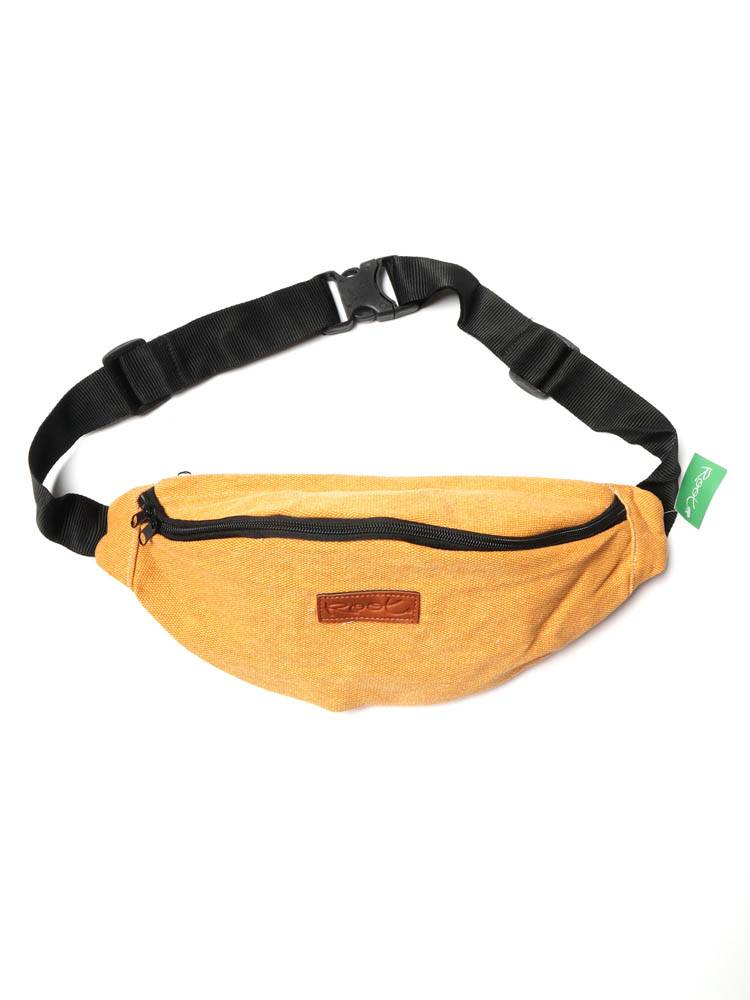 Riñonera grande de loneta Root RITH01 color Mostaza
