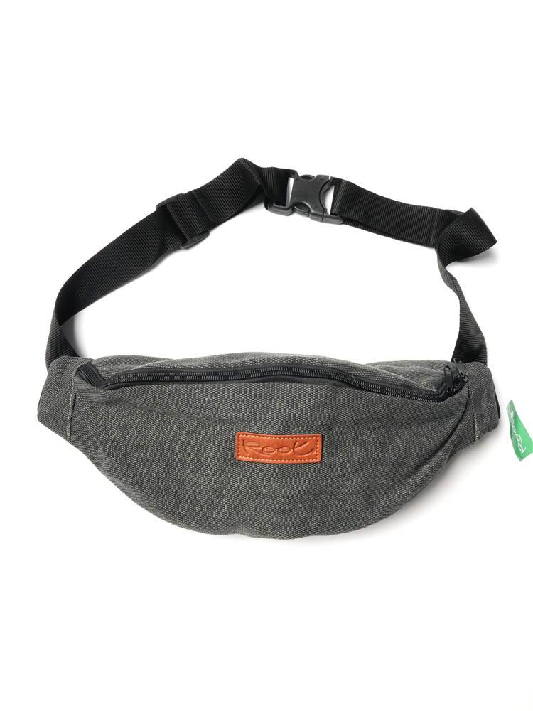 Riñonera grande de loneta Root RITH01 color Negro