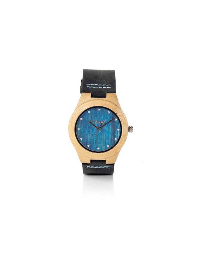 Reloj de Madera DANA BLUE GIRL [RJST08] para comprar al por Mayor o Detalle en la categoría de Relojes de Madera - Root