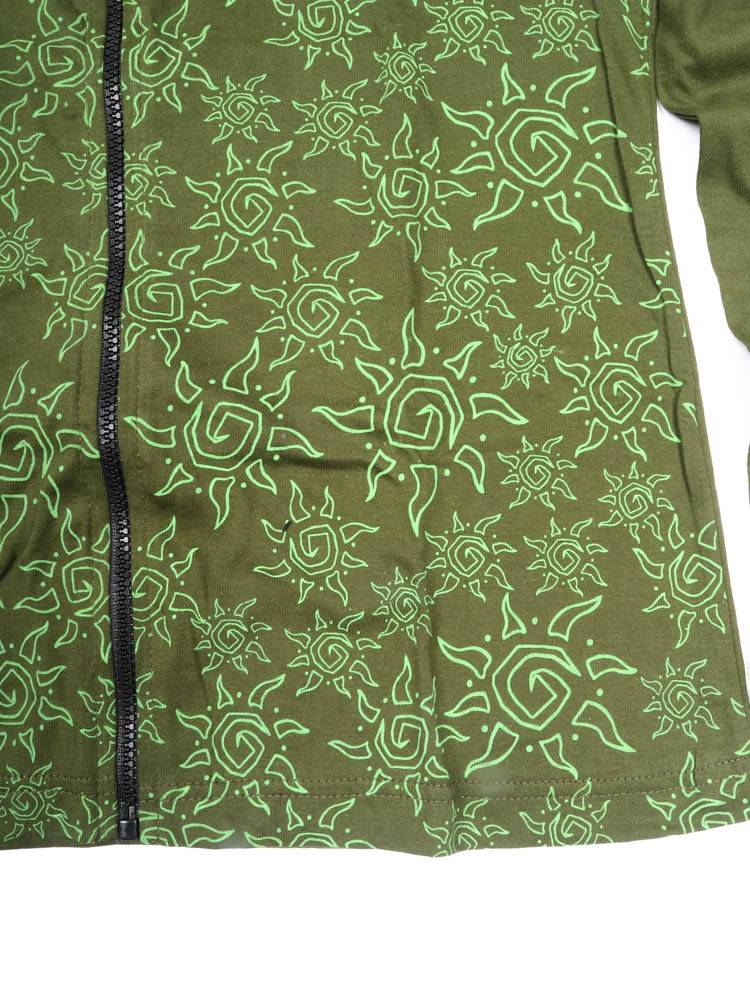 Sudadera con Estampado Solar Artesanal SUEV33