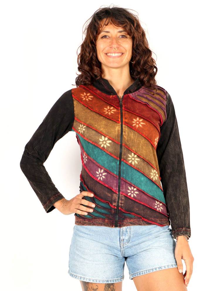 Sudadera Patchwork con  Espíritu Artesanal SUEV34