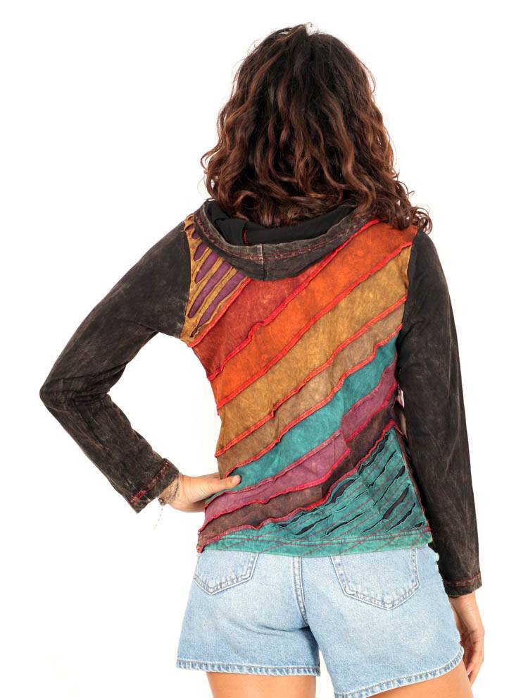 Sudadera Patchwork con  Espíritu Artesanal SUEV34