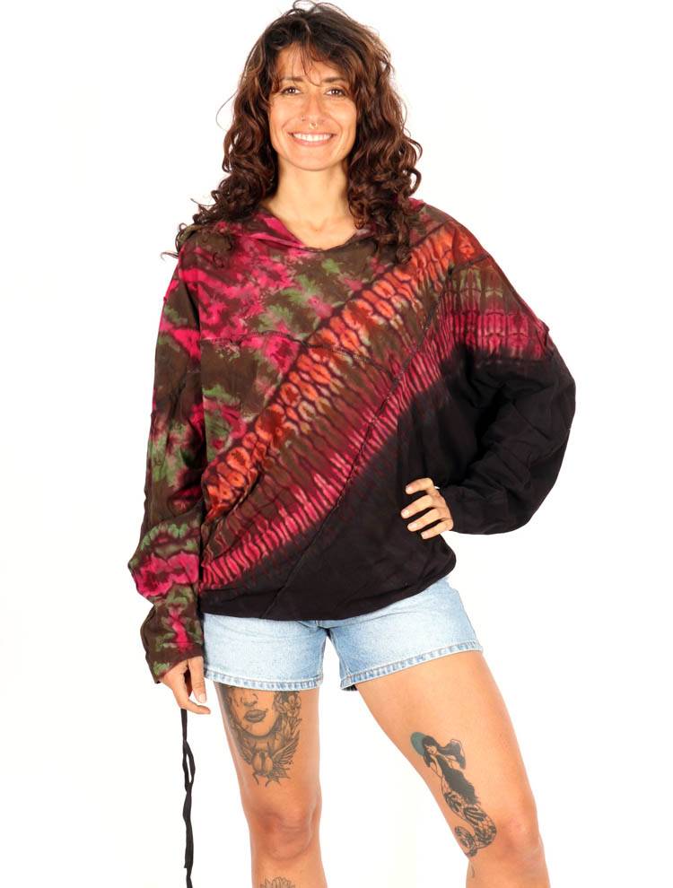 Sudadera Tie Dye con Corte Asimétrico SUJU01