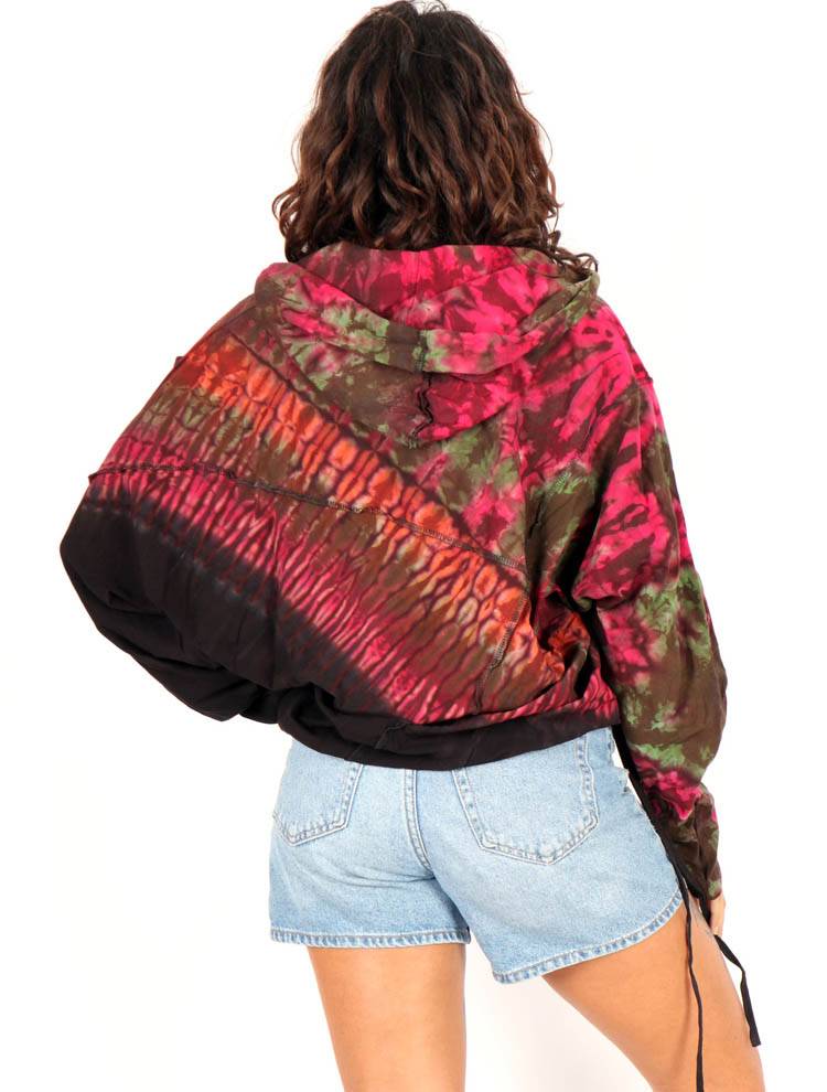 Sudadera Tie Dye con Corte Asimétrico SUJU01