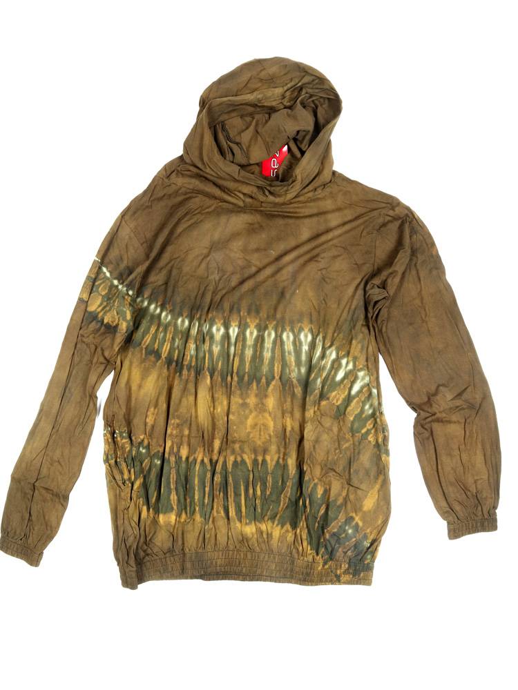 SudaderaTie Dye Estilo Relajado SUJU02 color Verde