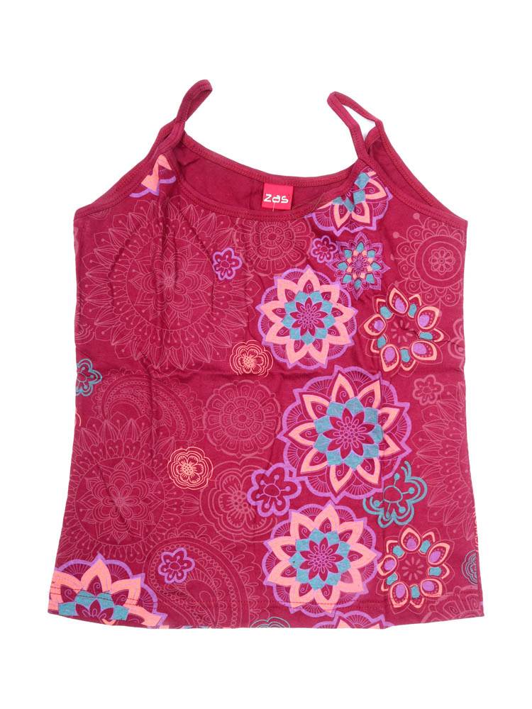 Top Boho con Mandalas y Energía Vibrante TOEV18 color Granate