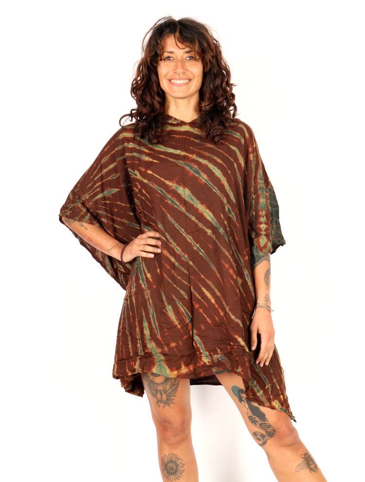Poncho con capucha Tie Dye TOPN08