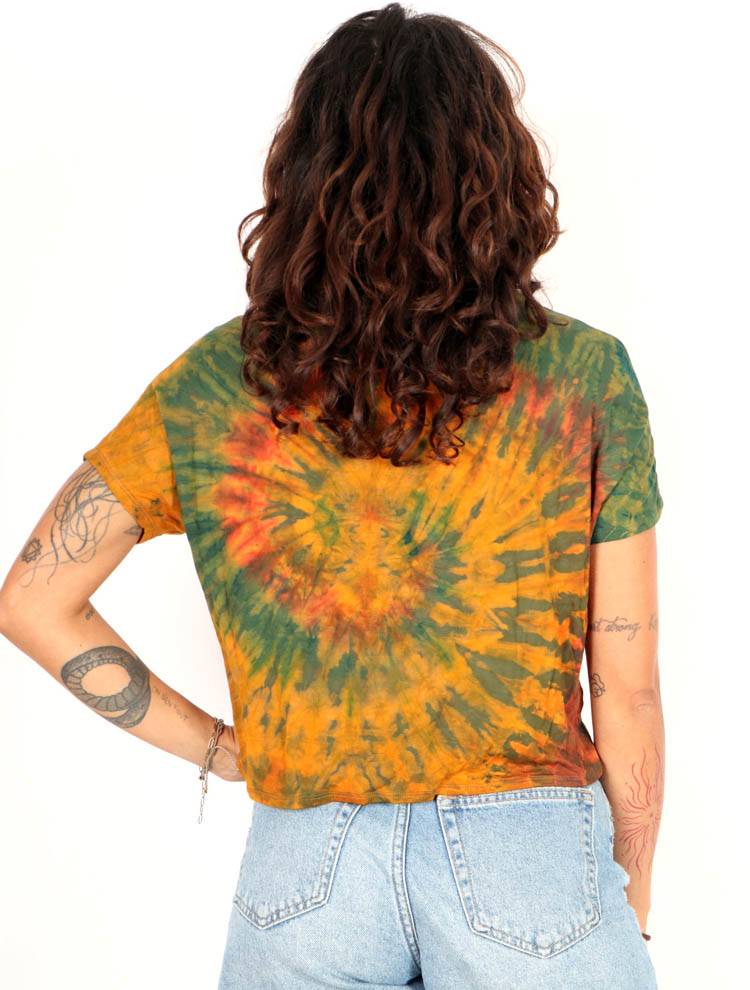 Camiseta Crop Tie Dye con Energía Natural TOPN16