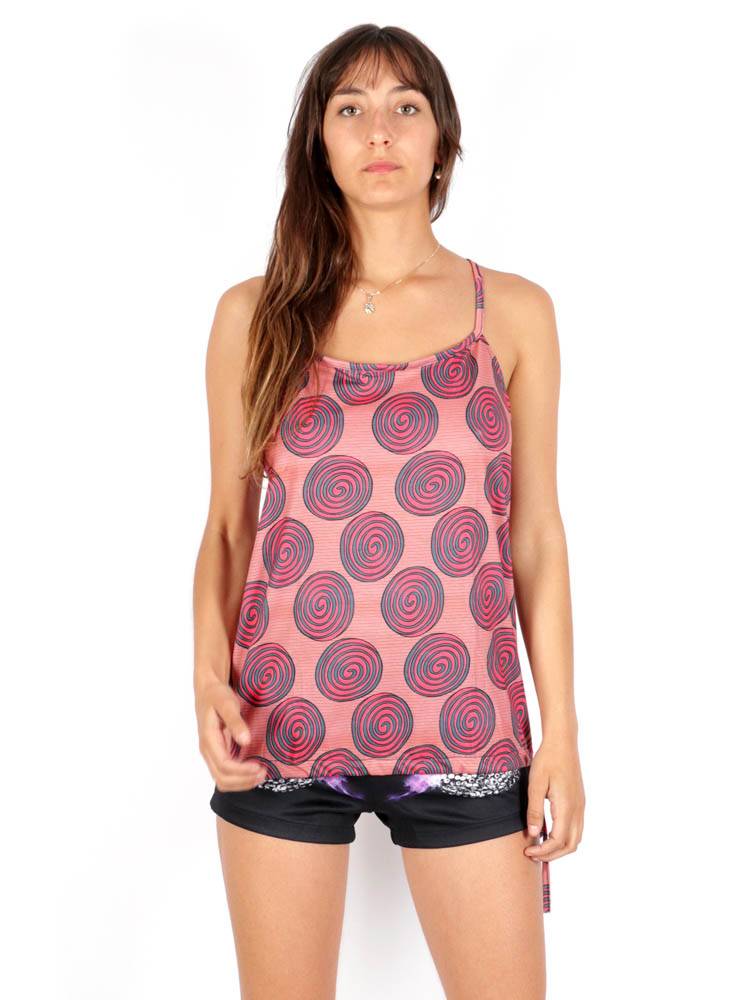 Top hippie espirales con aro en espalda [TOSN16] para comprar al por Mayor o Detalle en la categoría de Camisetas - Blusas - Tops