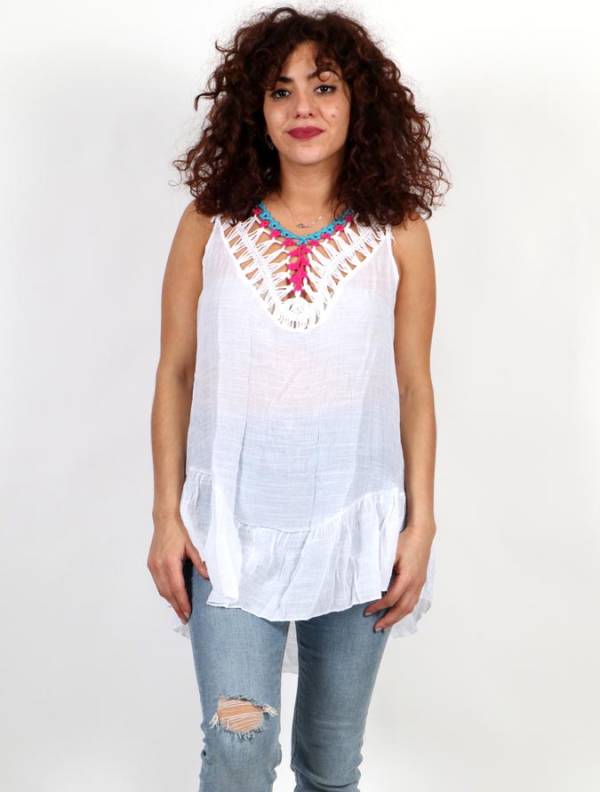 ▷ Blusa Hippie Encaje Y |