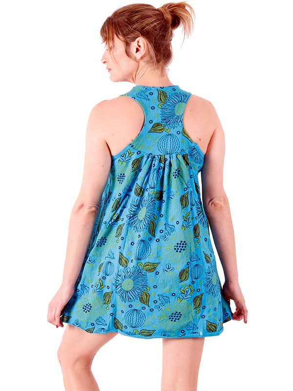 Detalle no seleccionable para compra Vestidos Hippie Etnicos - Vestido corto estampado con VEEV17.