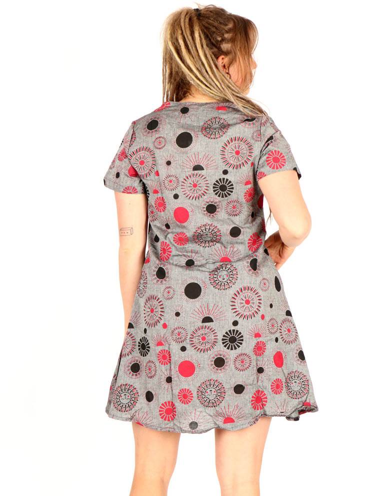 Vestido Camisero Soles Boho con Movimiento VEEV39