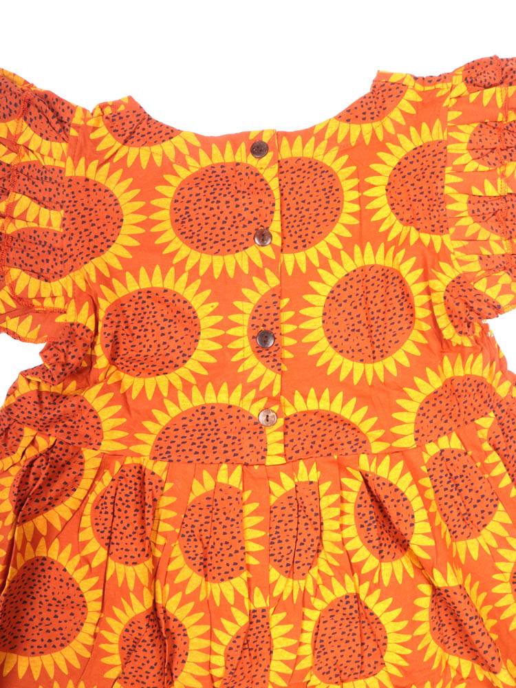 Vestido Girasoles con Volantes y Alma Alegre VEEV41