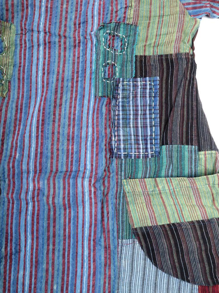 Vestido Amplio Patchwork Rayas con Espíritu Libre VEEV43