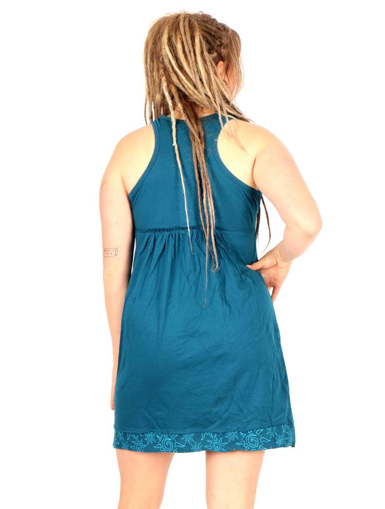 Vestido Boho con Bolsillos y Detalles Étnicos VEEV45