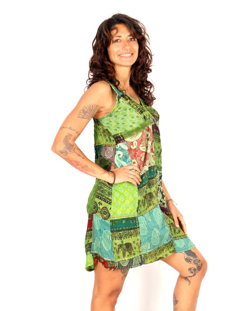 Vestido Patchwork Boho Espíritu Nómada VEEV47