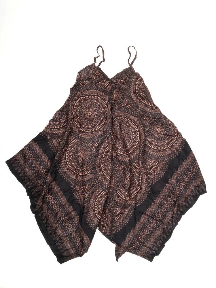 Vestido Asimétrico Mandala Espíritu Libre VEPN08 color Negro