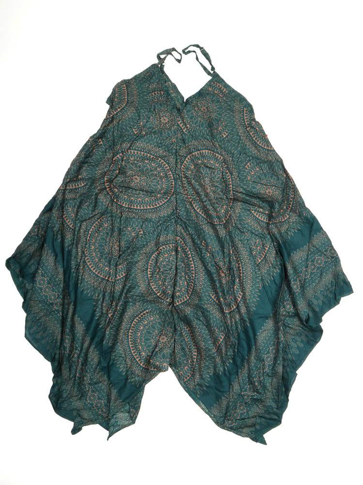 Vestido Asimétrico Mandala Espíritu Libre VEPN08 color Verde