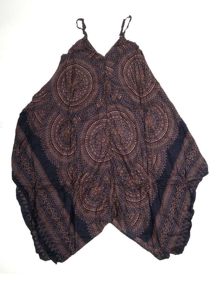 Vestido Asimétrico Mandala Espíritu Libre VEPN08 color Azul