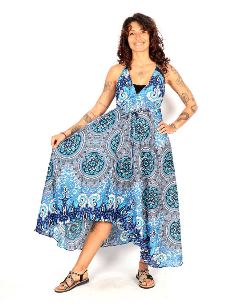 Vestido Largo estampado etnico VEPN11