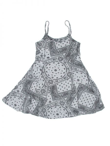 Modelo: Gris Outlet Ropa Hippie - Vestido hippie,100% algodón VEPO21 - Modelo Gris
