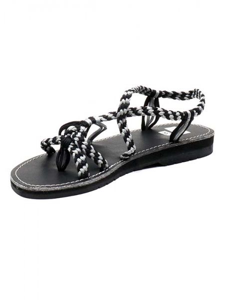 Modelo: 2018 Sandalias Zapatos Zuecos - sandalia hippie tiras algodón ZSC14 - Modelo 2018