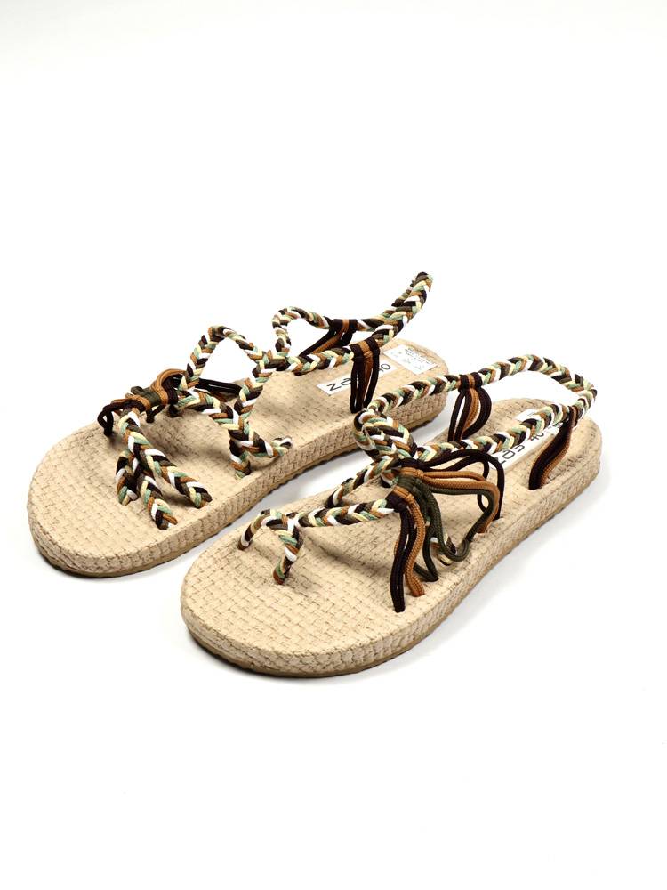 Sandalia Ultra Ligera Tiras Tierra. ZSC24