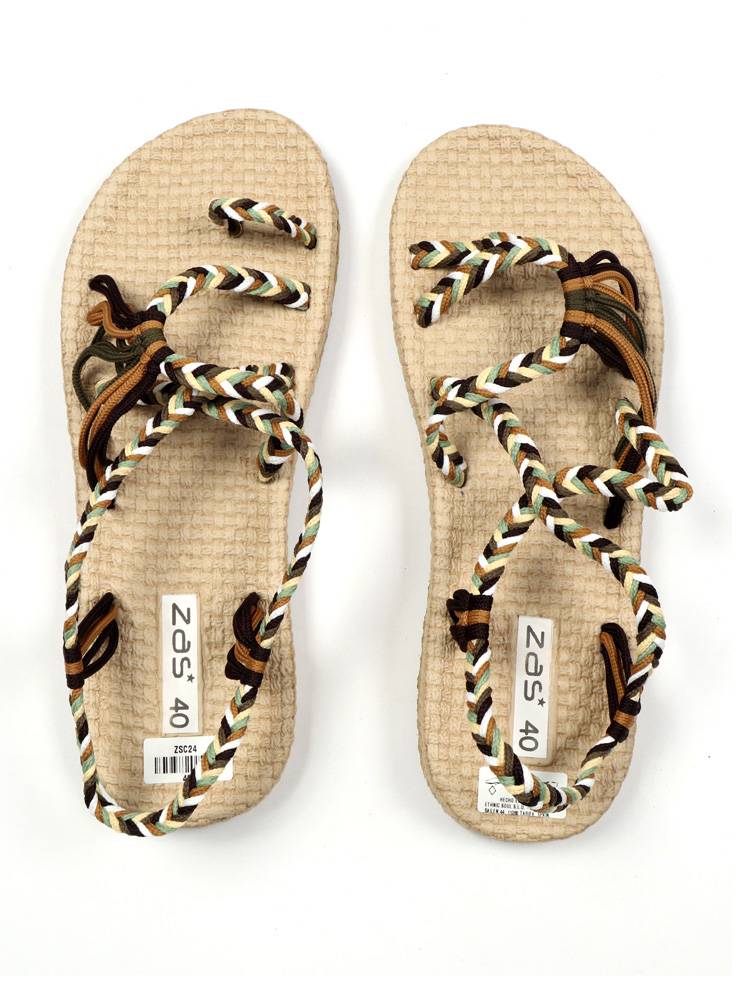 Sandalia Ultra Ligera Tiras Tierra. ZSC24