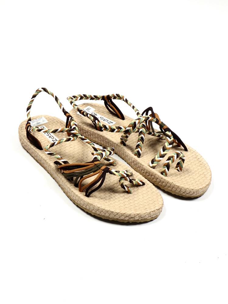 Sandalia Ultra Ligera Tiras Tierra. ZSC24