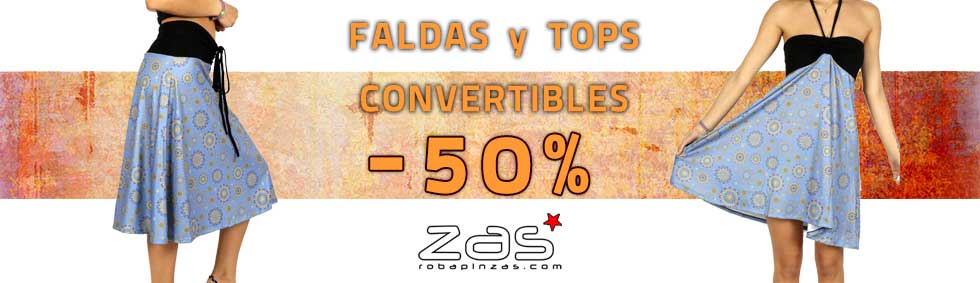  Ofertas 50% en faldas y ops convertibles.