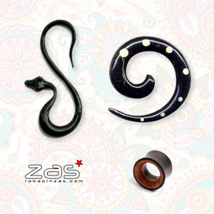 Dilatadores Plugs Cuerno y Hueso | ZAS Tienda Hippie para comprar al por mayor o detalle