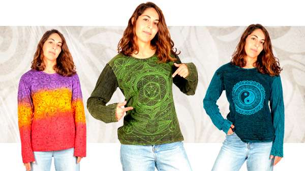Camisetas Hippies de Manga larga | ZAS. Compra Ropa y complementos hippies originales