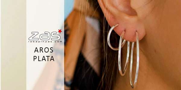 Aros y Pendientes de Plata  | ZAS. Compra Ropa y complementos hippies originales