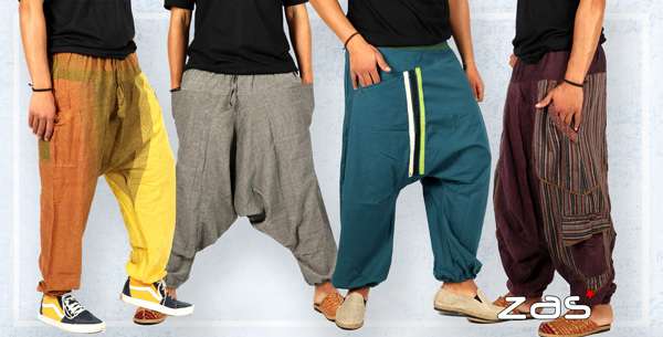 Pantalones hippies artesanales para hombre | ZAS para comprar al por mayor o detalle