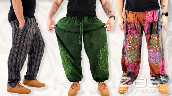 Pantalones hippies artesanales para hombre | ZAS. Compra Ropa y complementos hippies originales