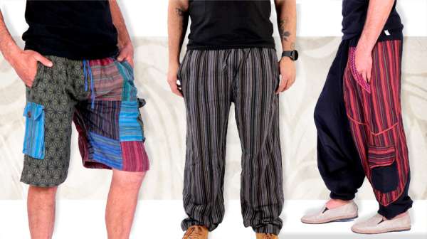 Pantalones hippies artesanales para hombre | ZAS para comprar al por mayor o detalle