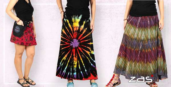 Faldas y Minifaldas Hippies | ZAS Colección 2023. Compra Ropa y complementos hippies originales