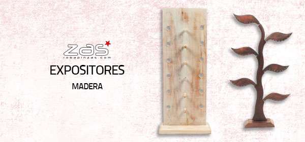 Expositores Artesanales Madera | ZAS Tienda Alternativa para comprar al por mayor o detalle