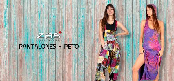 Monos y Petos Hippies. Vestidos largos | ZAS Tienda Alternativa. Compra Ropa y complementos hippies originales