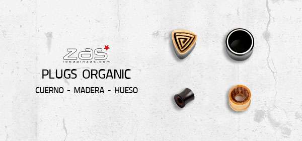 Plugs y Dilatadores orgánicos | ZAS. Compra Ropa y complementos hippies originales